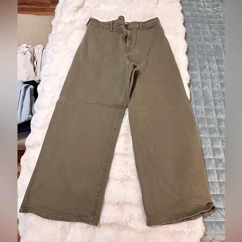 Universal Thread Men's Khaki Wide-Leg Chinos